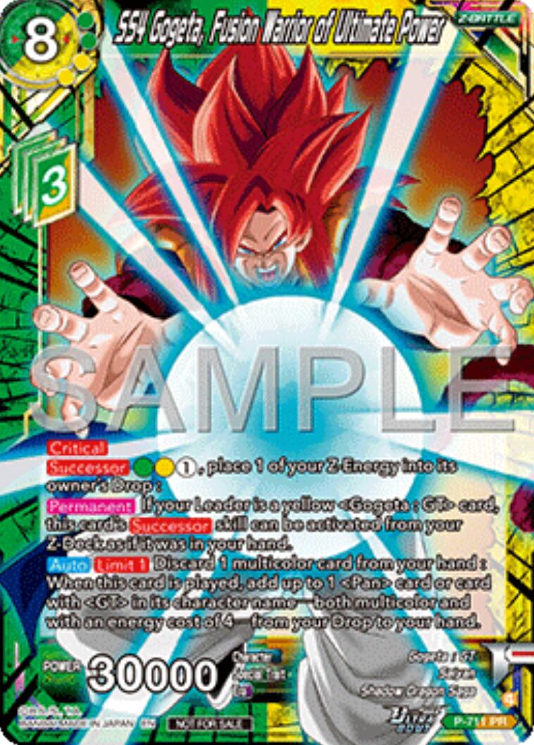 SS4 Gogeta, Fusion Warrior of Ultimate Power (Ultra-Bout Series Tournament Pack Vol.13) (P-711) [Tournament Promotion Cards] | Good Games Adelaide SA