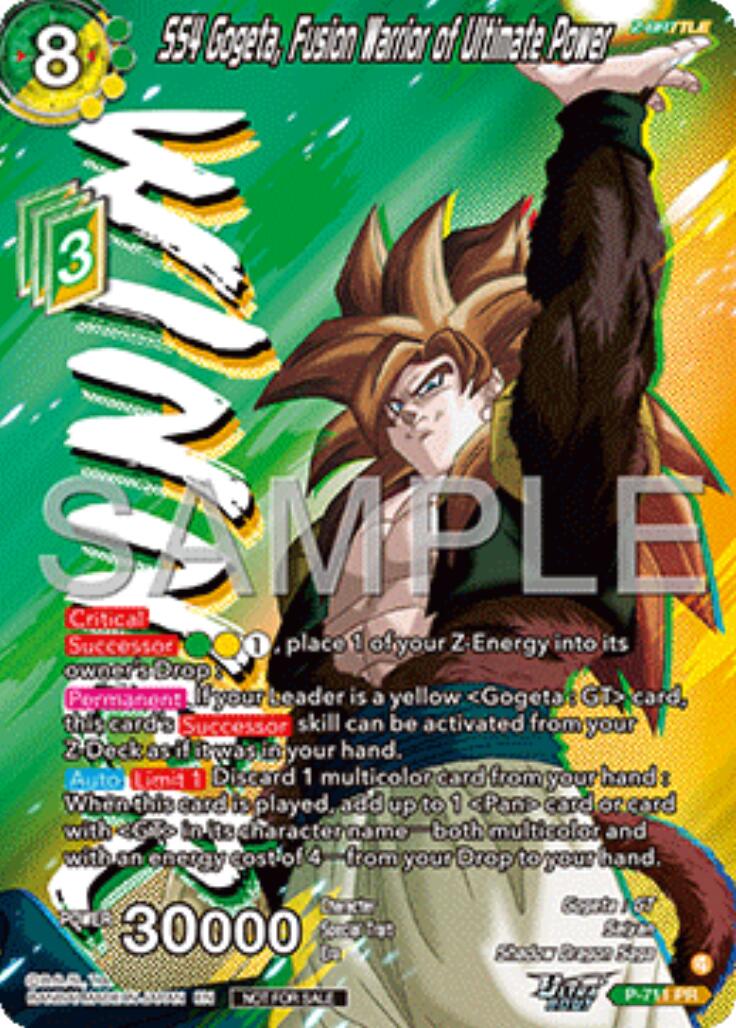 SS4 Gogeta, Fusion Warrior of Ultimate Power (Ultra-Bout Series Tournament Pack Vol.13) (Winner) (P-711) [Tournament Promotion Cards] | Good Games Adelaide SA