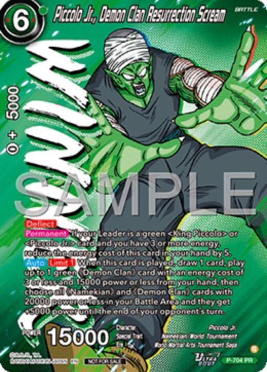 Piccolo Jr., Demon Clan Resurrection Scream (Ultra-Bout Series Tournament Pack Vol.13) (Winner) (P-704) [Tournament Promotion Cards] | Good Games Adelaide SA