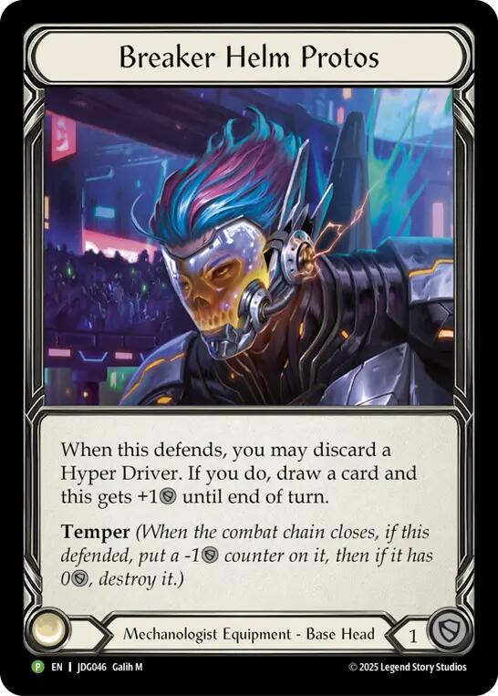 Breaker Helm Protos [JDG046] (Promo)  Cold Foil | Good Games Adelaide SA