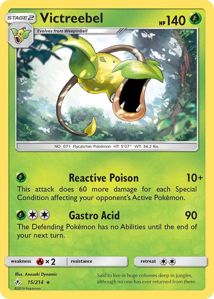 Victreebel 15/214 (SM - Unbroken Bonds)  | Good Games Adelaide SA