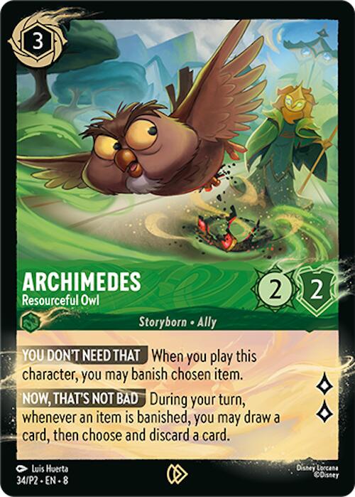 Archimedes - Resourceful Owl (34/P2) [Promo Cards] | Good Games Adelaide SA