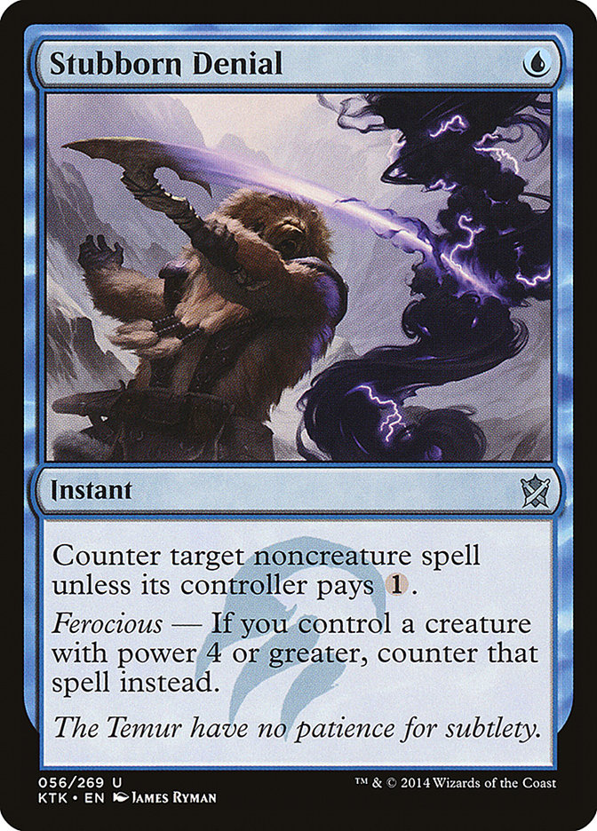 Stubborn Denial 56 (Khans of Tarkir)  - Foil | Good Games Adelaide SA