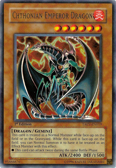 Chthonian Emperor Dragon [TAEV-EN019] Ultra Rare | Good Games Adelaide SA