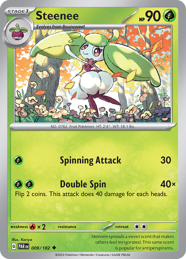 Steenee (009/182) [Scarlet & Violet: Paradox Rift] | Good Games Adelaide SA
