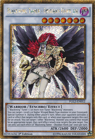 Blackwing Tamer - Obsidian Hawk Joe [PGL2-EN012] Gold Secret Rare | Good Games Adelaide SA