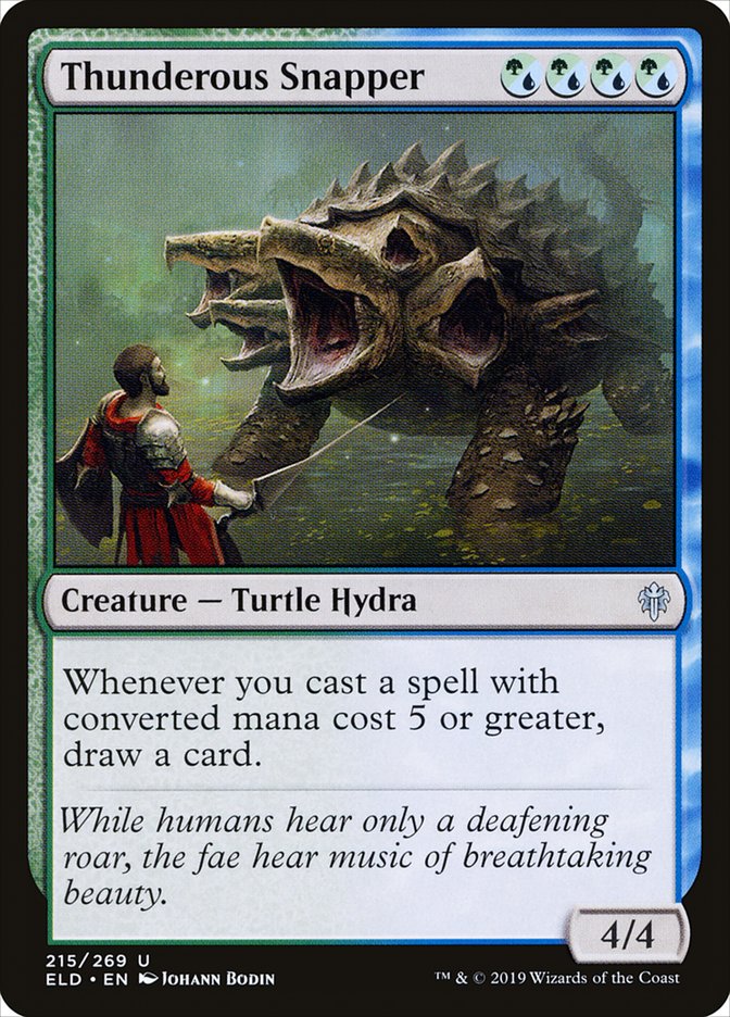 Thunderous Snapper 215 (Throne of Eldraine)  - Foil | Good Games Adelaide SA
