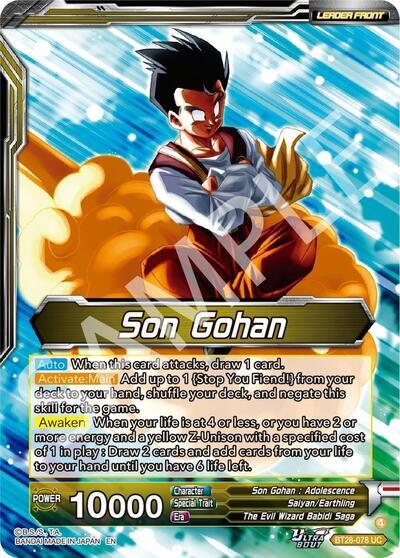 Son Gohan // Great Saiyaman, Love of Justice (SLR) (BT28-078) [Prismatic Clash] | Good Games Adelaide SA