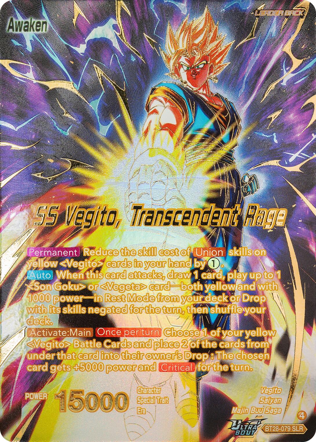 Vegito // SS Vegito, Transcendent Rage (SLR) (BT28-079) [Prismatic Clash] | Good Games Adelaide SA