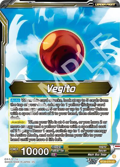 Vegito // SS Vegito, Transcendent Rage (SLR) (BT28-079) [Prismatic Clash] | Good Games Adelaide SA