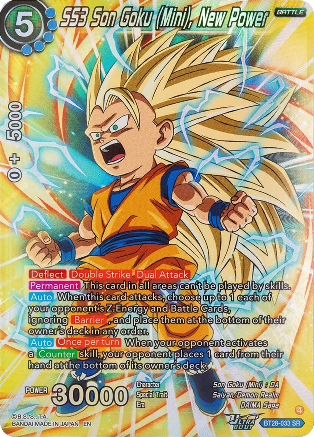 SS3 Son Goku (Mini), New Power (BT28-033) [Prismatic Clash] | Good Games Adelaide SA