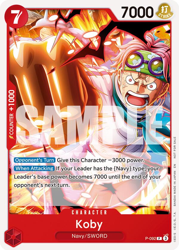 Koby (OP12 Release Event) [One Piece Promotion Cards] | Good Games Adelaide SA