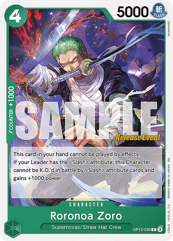 Roronoa Zoro [Legacy of the Master Release Event Cards] | Good Games Adelaide SA