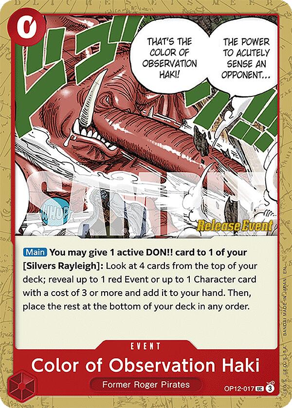 Color of Observation Haki [Legacy of the Master Release Event Cards] | Good Games Adelaide SA