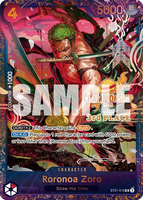 Roronoa Zoro (CS 25-26 3rd Place) [One Piece Promotion Cards] | Good Games Adelaide SA