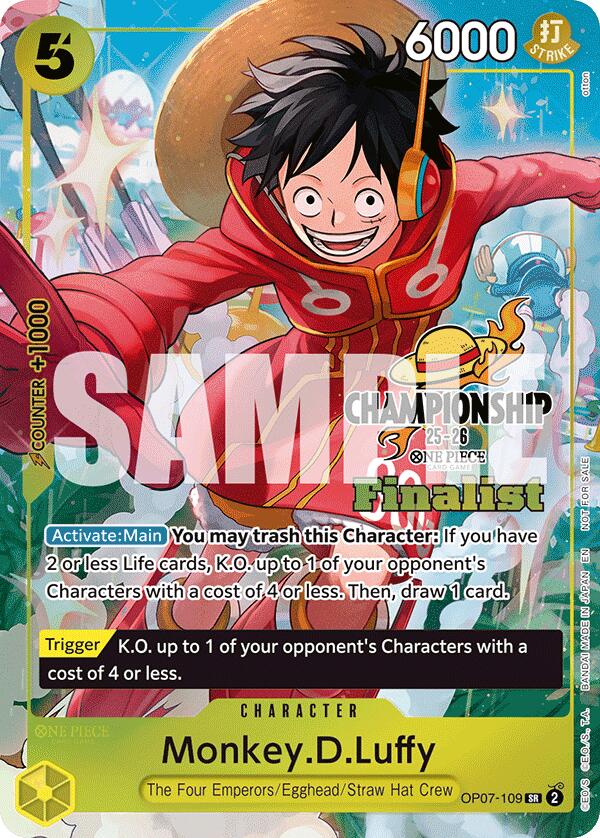 Monkey.D.Luffy (CS 25-26 Finalist Card Set 1) [One Piece Promotion Cards] | Good Games Adelaide SA