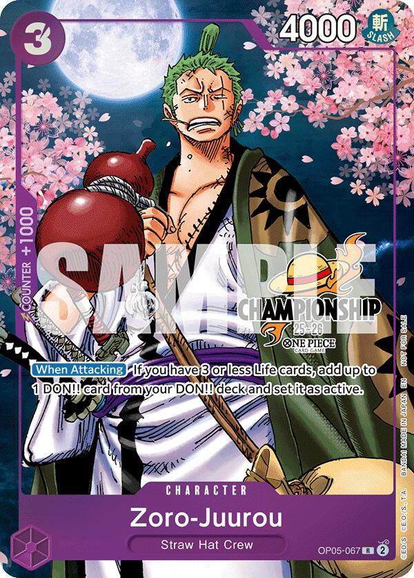 Zoro-Juurou (CS 25-26 Event Pack Finalist Ver.) [One Piece Promotion Cards] | Good Games Adelaide SA