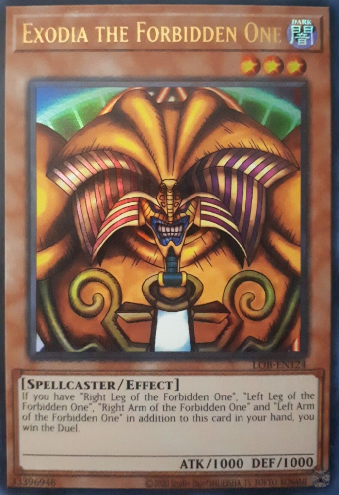 Exodia the Forbidden One (25th Anniversary) [LOB-EN124] Ultra Rare | Good Games Adelaide SA