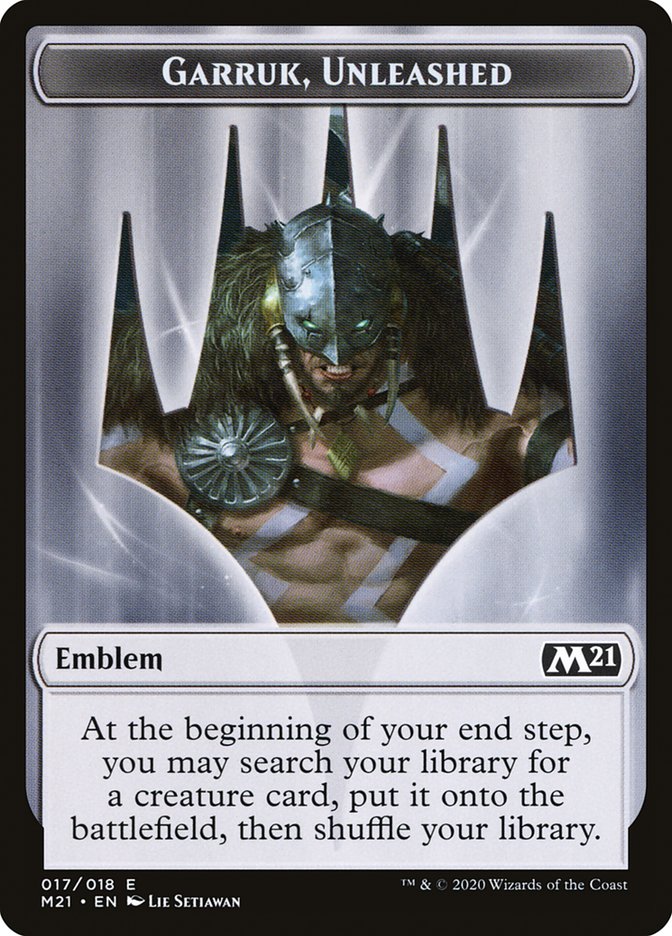 Emblem - Garruk, Unleashed [Core Set 2021] | Good Games Adelaide SA