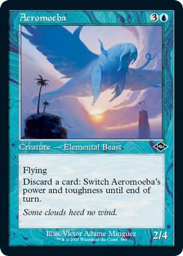 Aeromoeba Retro Frame Foil Etched 389 (Modern Horizons 2)  - Foil | Good Games Adelaide SA