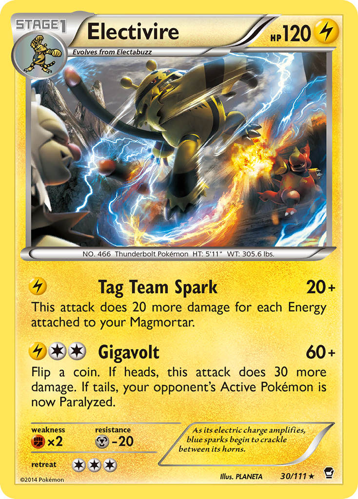 Electivire (30/111) [XY: Furious Fists] | Good Games Adelaide SA