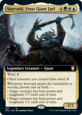 Storvald Frost Giant Jarl Extended Art 327 (Commander: Adventures in the Forgotten Realms)  | Good Games Adelaide SA