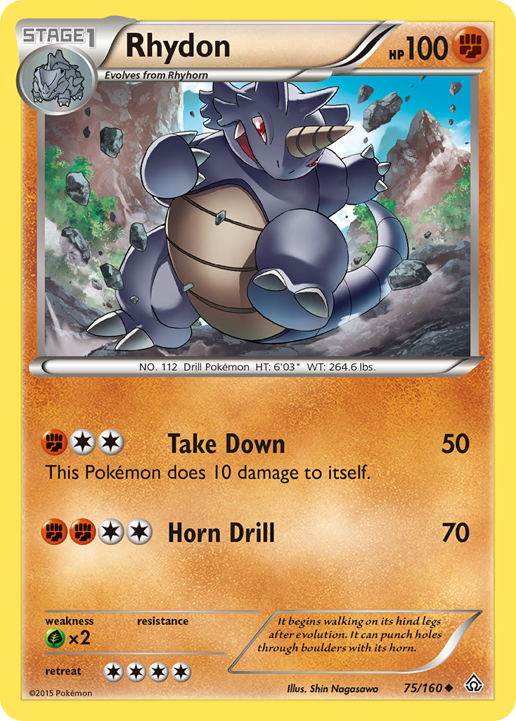 Rhydon (75/160) [XY: Primal Clash] | Good Games Adelaide SA