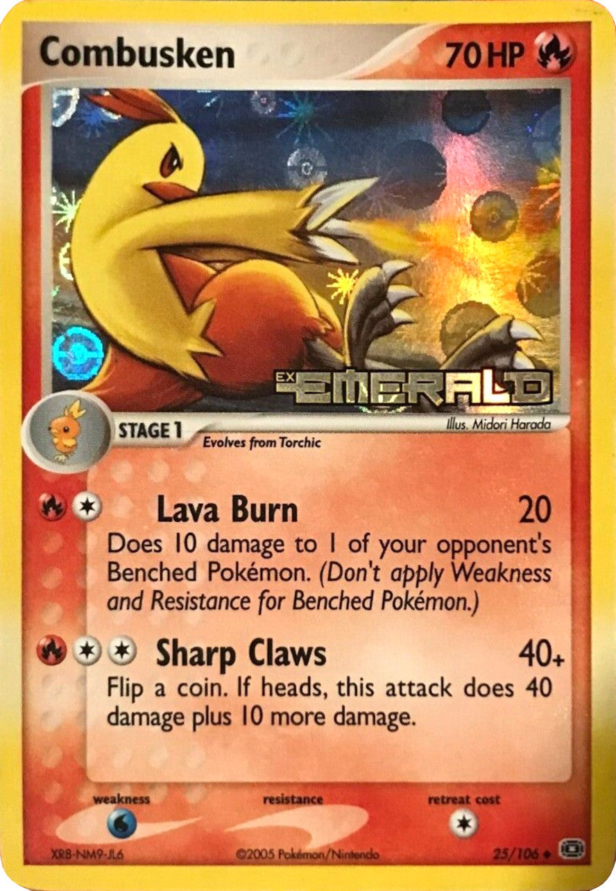 Combusken (25/106) (Stamped) [EX: Emerald] | Good Games Adelaide SA