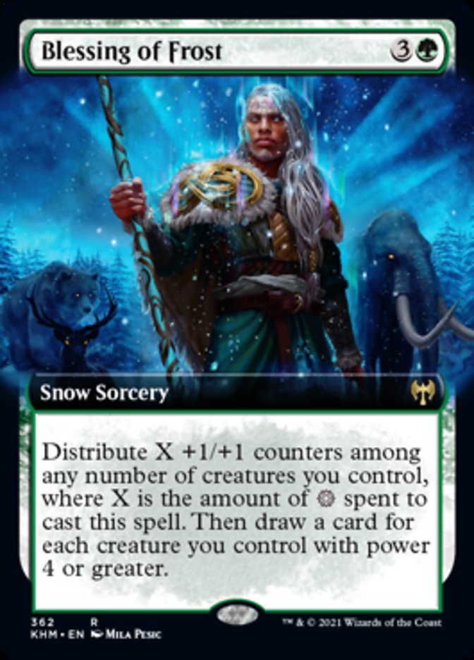 Blessing of Frost (Extended Art) [Kaldheim] | Good Games Adelaide SA