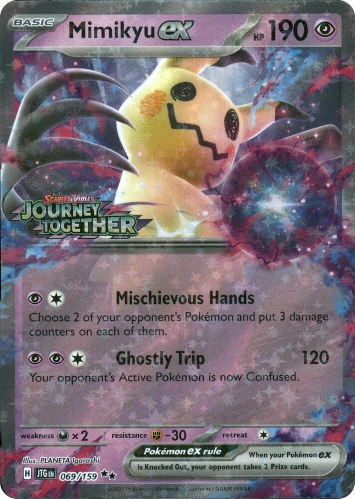 Mimikyu ex Journey Together Stamped 069/159 (Miscellaneous Cards & Products)  - Holofoil | Good Games Adelaide SA