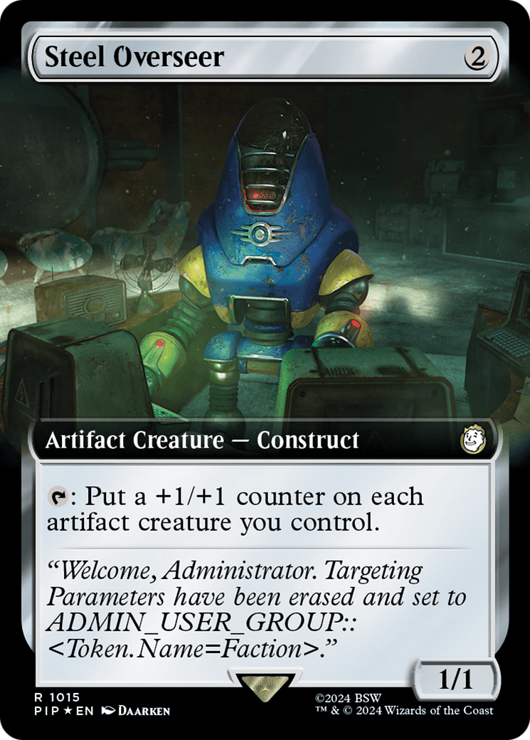 Steel Overseer (Extended Art) (Surge Foil) [Fallout] | Good Games Adelaide SA