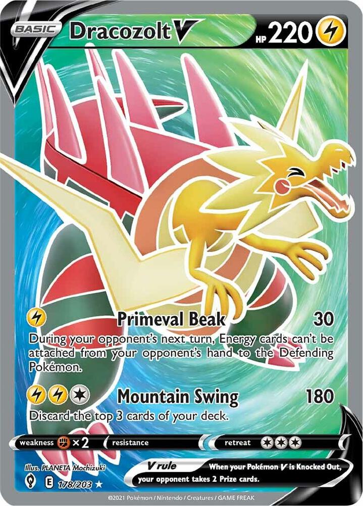 Dracozolt V Full Art 178/203 (SWSH07: Evolving Skies)  - Holofoil | Good Games Adelaide SA