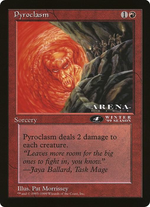Pyroclasm 4th Place Arena League  (Oversize Cards)  | Good Games Adelaide SA