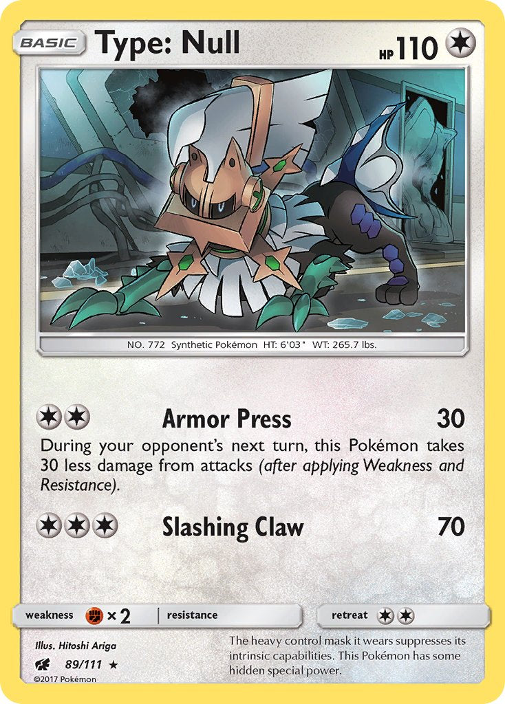 Type: Null (89/111) (Theme Deck Exclusive) [Sun & Moon: Crimson Invasion] | Good Games Adelaide SA