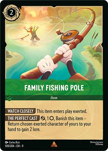 Family Fishing Pole (100/204) [Fabled] | Good Games Adelaide SA
