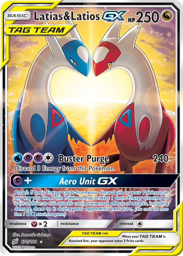 Latias & Latios GX (170/181) [Sun & Moon: Team Up] | Good Games Adelaide SA