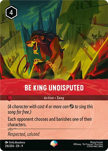 Be King Undisputed (Epic) (216/204) [Fabled] | Good Games Adelaide SA