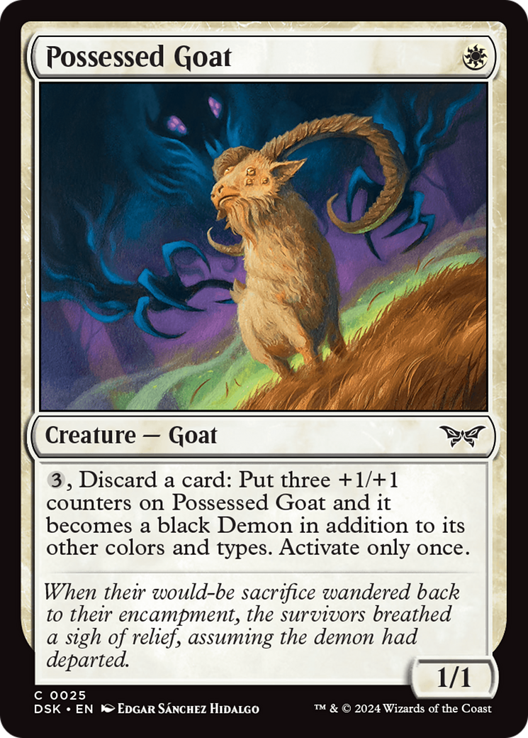 Possessed Goat [Duskmourn: House of Horror] | Good Games Adelaide SA