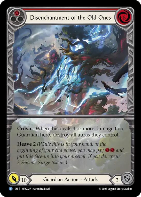 Disenchantment of the Old Ones (Extended Art) [MPG027] (Mastery Pack Guardian)  Rainbow Foil | Good Games Adelaide SA