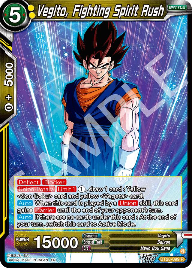 Vegito, Fighting Spirit Rush (BT28-099) [Prismatic Clash] | Good Games Adelaide SA