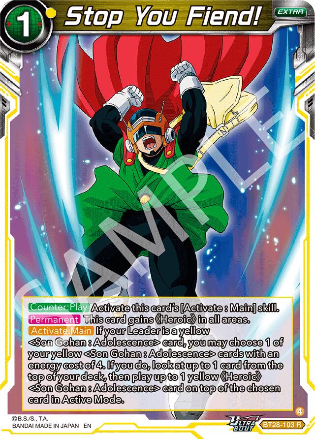 Stop You Fiend! (BT28-103) [Prismatic Clash] | Good Games Adelaide SA