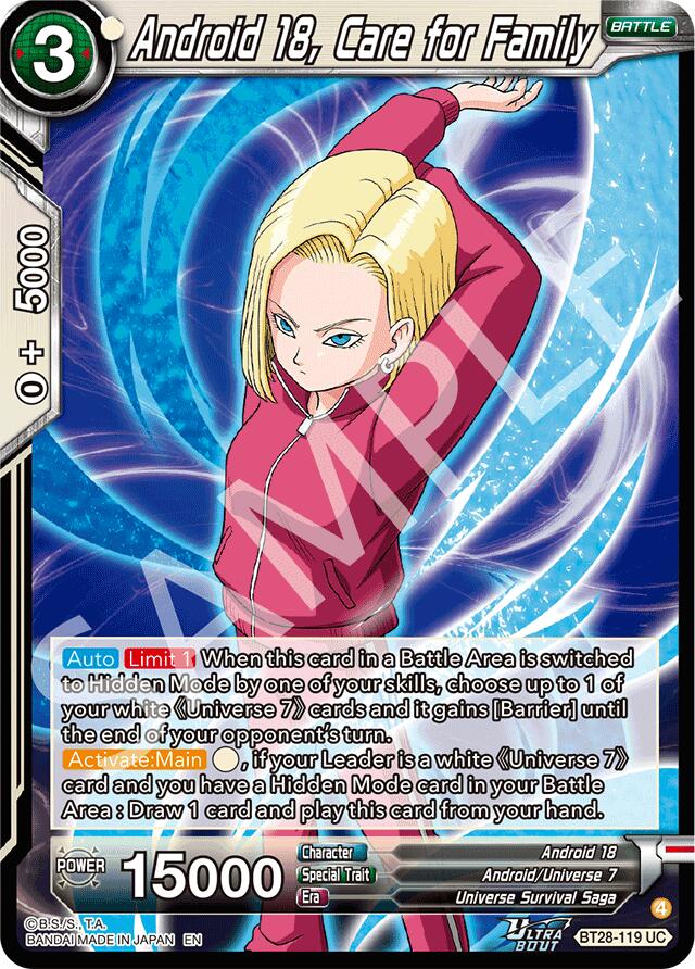 Android 18, Care for Family (BT28-119) [Prismatic Clash] | Good Games Adelaide SA