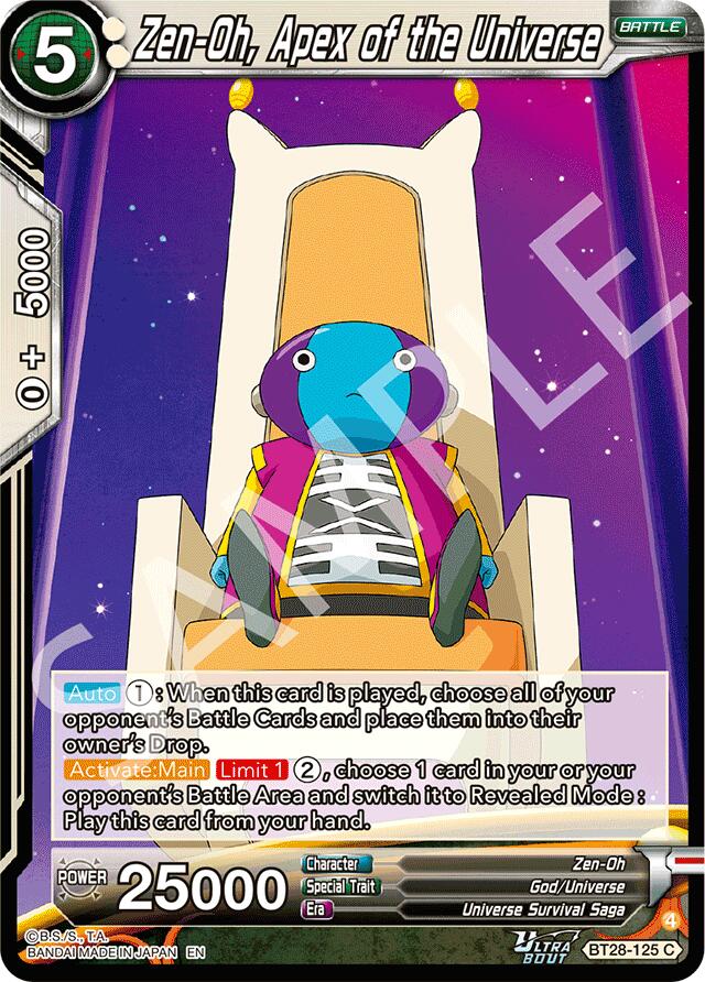 Zen-Oh, Apex of the Universe (BT28-125) [Prismatic Clash] | Good Games Adelaide SA