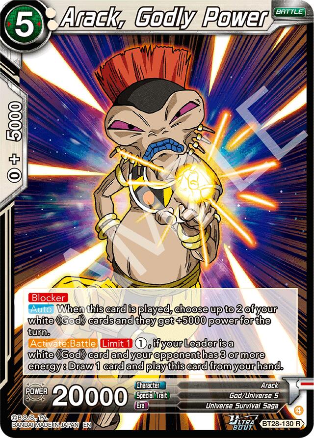 Arack, Godly Power (BT28-130) [Prismatic Clash] | Good Games Adelaide SA