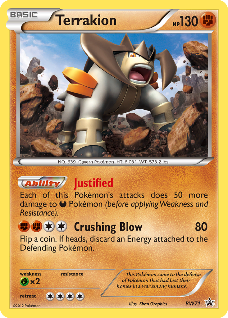 Terrakion (BW71) [Black & White: Black Star Promos] | Good Games Adelaide SA