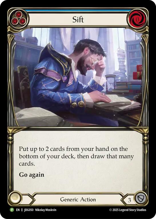 Sift (Blue) [JDG050] (Promo)  Cold Foil | Good Games Adelaide SA