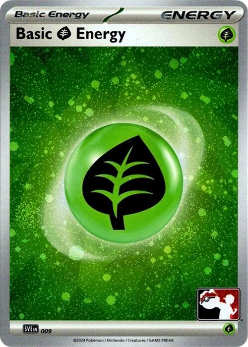 Basic Grass Energy (009) (Cosmos Holo) [Prize Pack Series Seven] | Good Games Adelaide SA