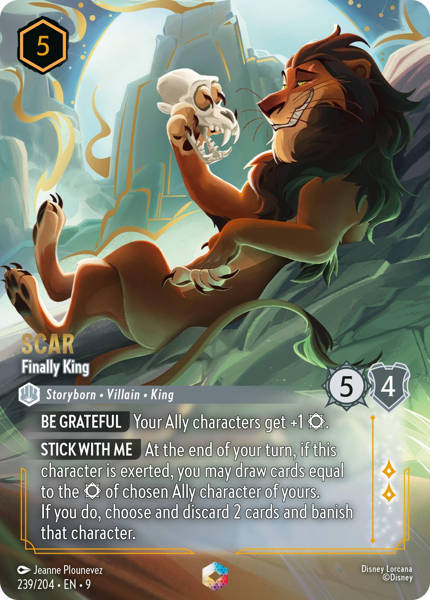 Scar - Finally King (Enchanted) (239/204) [Fabled] | Good Games Adelaide SA
