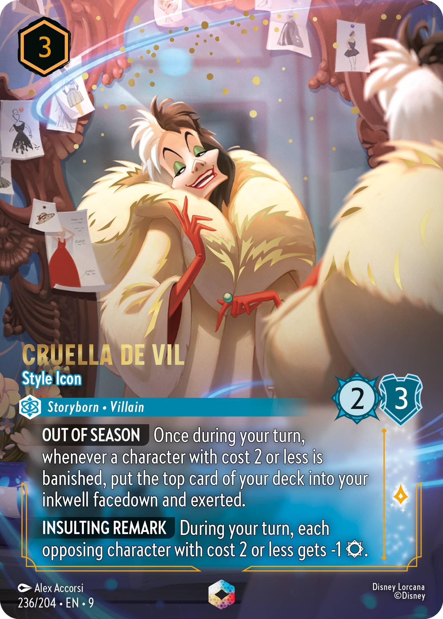 Cruella De Vil - Style Icon (Enchanted) (236/204) [Fabled] | Good Games Adelaide SA