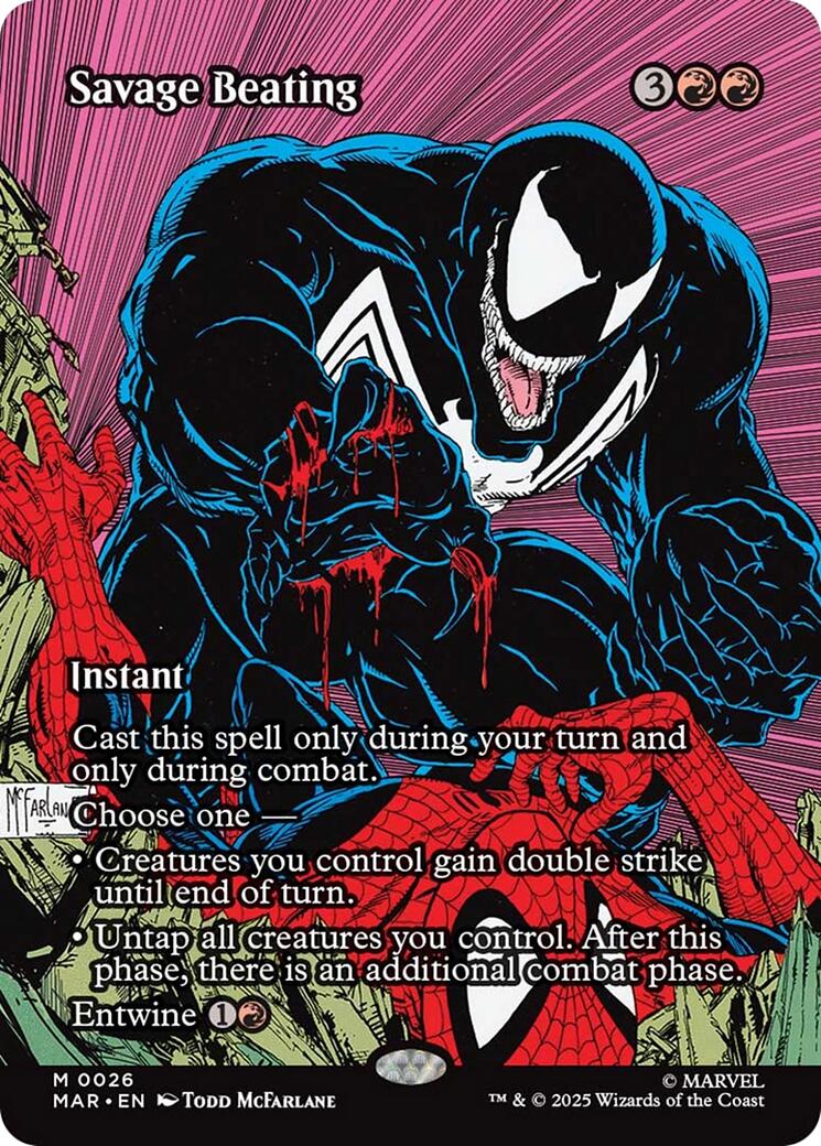 Savage Beating (Borderless) [Marvel's Spider-Man: Eternal-Legal] | Good Games Adelaide SA